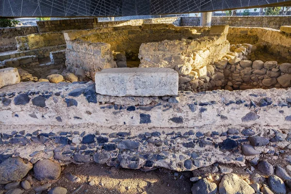 Casa de Pedro Sitio Cristiano Más Auténtico Capernaum Israel —  Fotos de Stock