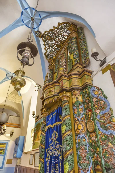 Torah Ark Ashkenazi Ari Synagogue Safed Tsefat Israel — Stock Photo, Image
