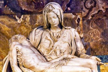 Michaelangelo Pieta Sculpture Vatican Rome Italy clipart