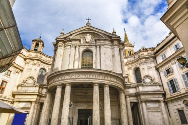 Santa Maria Della Pace Church Rome Italy  clipart