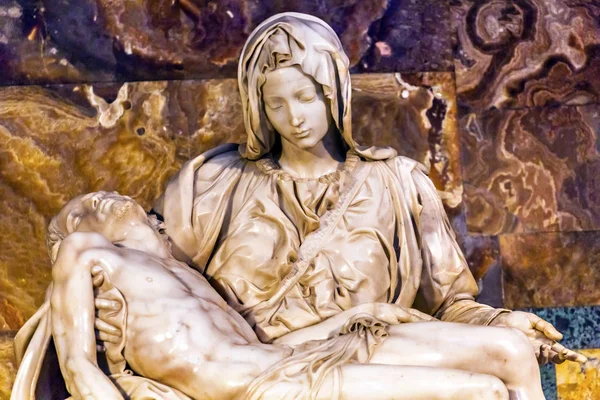 Michaelangelo pieta γλυπτική Βατικανού Ρώμη Ιταλία — Φωτογραφία Αρχείου