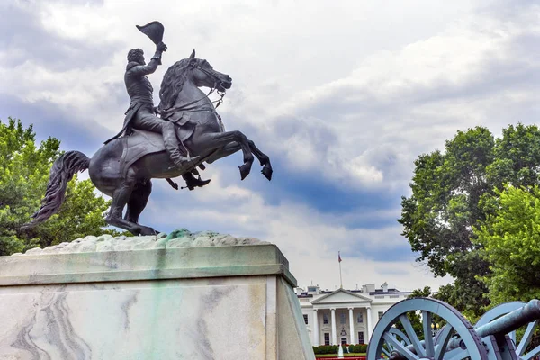 Jackson sochu Lafayette parku Bílý dům Pennsylvania Ave Washington Dc — Stock fotografie