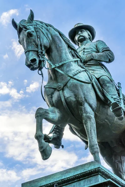 Generale John Logan Civil War Memorial Logan Circle Washington DC — Foto Stock