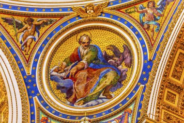 Saint John mozaik melekler Saint Peter's Bazilikası Vatikan Roma İtalya