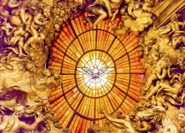 Saint John mozaik melekler Saint Peter's Bazilikası Vatikan Roma İtalya