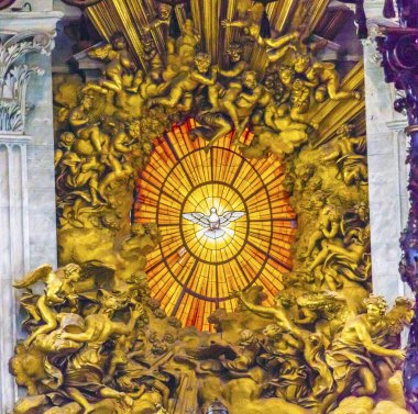 Saint John mozaik melekler Saint Peter's Bazilikası Vatikan Roma İtalya
