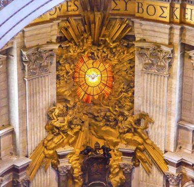 Saint John mozaik melekler Saint Peter's Bazilikası Vatikan Roma İtalya