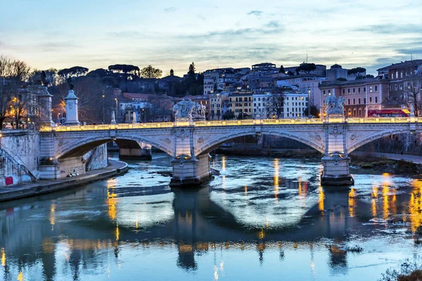 Tiber River Ponte Bridge Vittorio Emanuele III Rome Italy — Stock Photo, Image