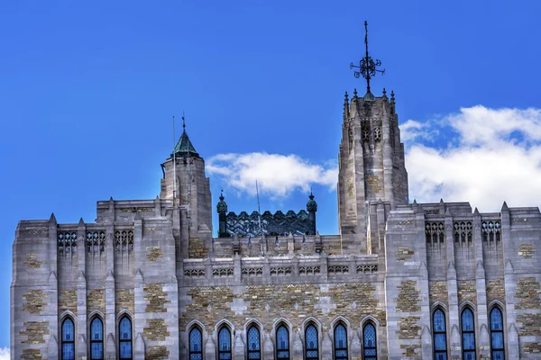 Yale Egyetem Sterling Memorial Library Tower New Haven Connecticut — Stock Fotó