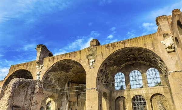 Basiliek Maxentius Constantijn Romeinse Forum Rome Italië — Stockfoto