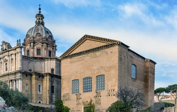 Santi Luca kerk Curia Senaat House Forum Romanum Rome Italië — Stockfoto