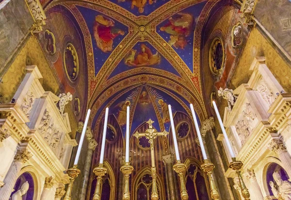 Iglesia Basílica del Altar de Santa Maria Sopra Minerva Roma Italia —  Fotos de Stock