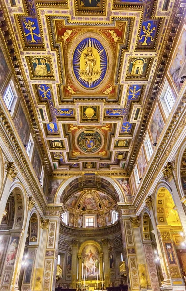 Chiesa San Marcello al Corso Altar Basilikan kirkko Rooma Italia — kuvapankkivalokuva