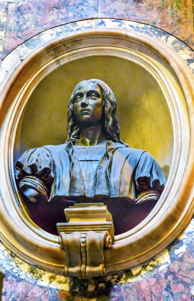 Raphael's graf Bust Pantheon Rome Italië — Stockfoto