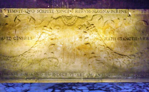 Raphael's Tomb Pantheon Rome Italy — Stock Photo, Image