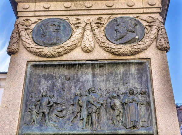 Ejecución Giiordano Bruno Estatua Campo de 'Fiori Roma Italia — Foto de Stock