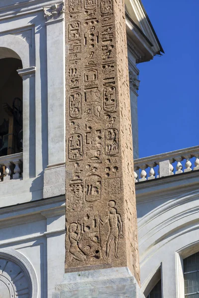 Hiërogliefen Obelisk Sallustiano Trinita Dei Monti Spaans stappen Rome Italië — Stockfoto