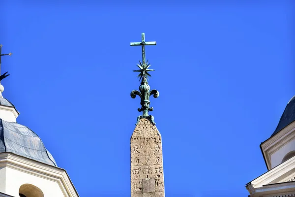 Hieróglifos Obelisco Sallustiano Trinita Dei Monti Escadarias espanholas Roma Itália — Fotografia de Stock