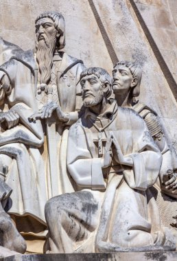 Saint Francis Xavier anıt kaşifler Tagus Nehri Belem Lizbon Portekiz