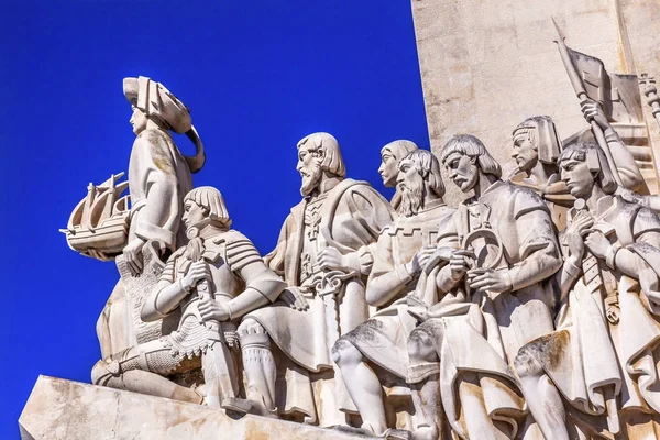Monument aan Diiscoveries ontdekkingsreizigers Taag Belem Lissabon Portugal — Stockfoto