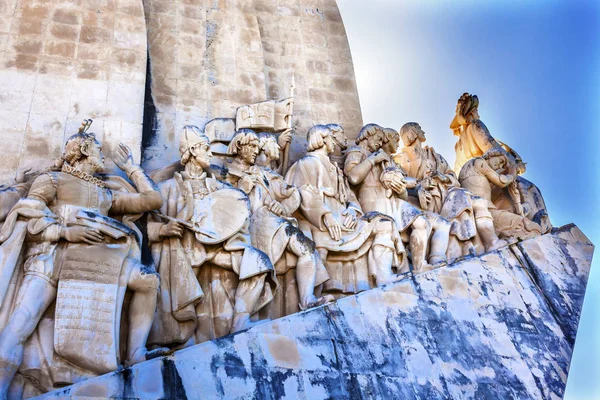 Anıt Diiscoveries kaşifler Tagus Nehri Belem Lisbon Portugal — Stok fotoğraf