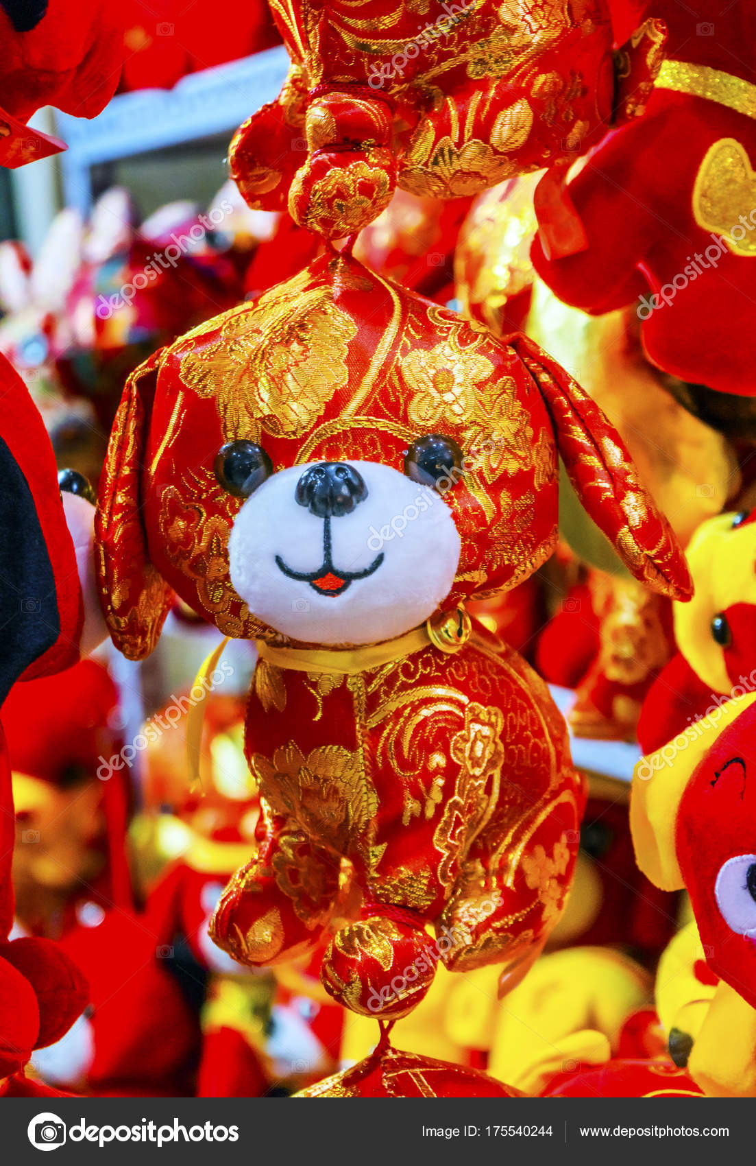 Red Dogs Chinese Lunar New Year Decorations Beijing China Stock Photo Image By C Billperry Red Dogs Chinese Lunar New Year Decorations Beijing China Stock Photo Image By C Billperry