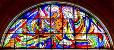 Mary Jesus vitray Basilica Lady Rosary Fatima Portekiz