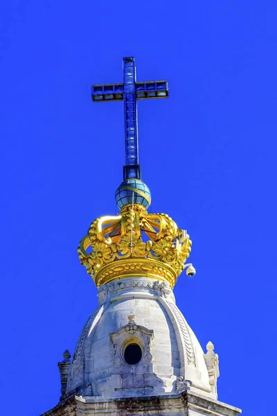 Crown Cross 100th Anniversary Appearances Basilica of Lady of Ro — Stock Photo, Image