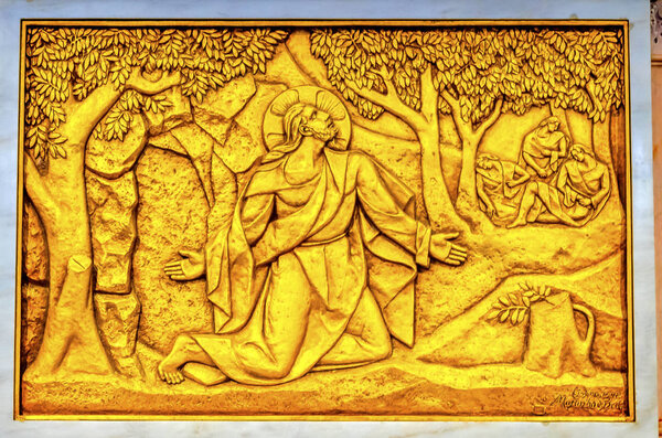 Christ Garden Gethsemane Basilica Lady of Rosary Fatima Portugal