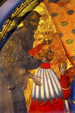 Veneziano Saint Francis Doge resim Santa Maria Frari Kilisesi Venedik İtalya