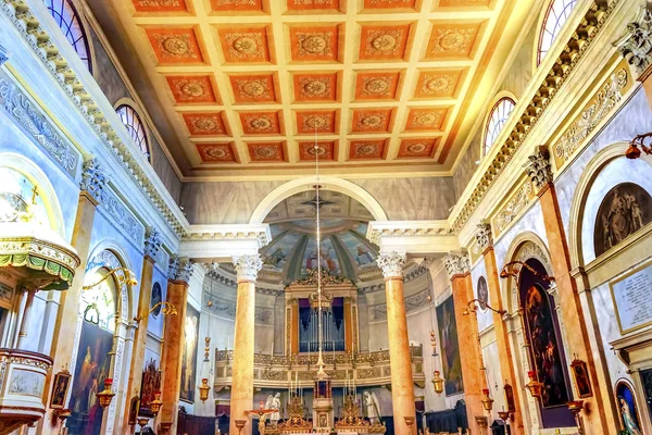 San Silvestro kerk altaar Basiliek Venetië Italië — Stockfoto