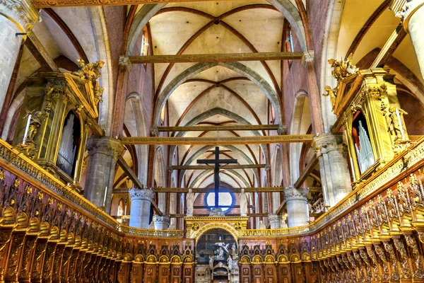 Santa Maria Gloriosa de Frari kilise Korosu tezgahları Venedik İtalya — Stok fotoğraf