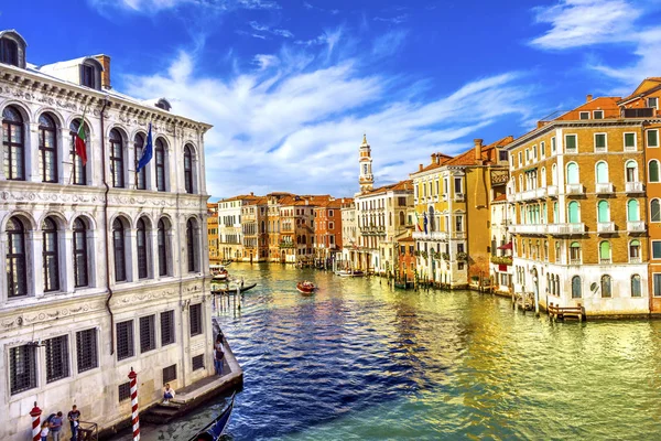 Grand Canal From Rialto Bridge Venice Italy Royalty Free Stock Images