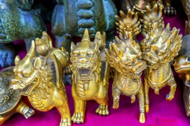 Çin çoğaltmasını bronz ejderha Panjuan bit pazarı Beijing Çin