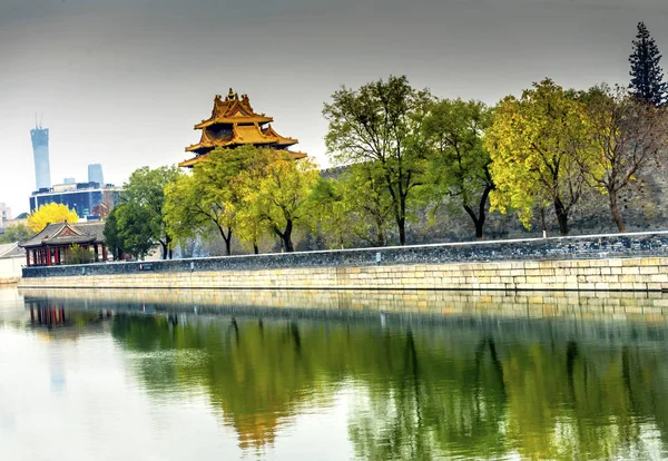 Πύργος του ρολογιού βέλος Gugong απαγορευμένη πόλη παλάτι Πεκίνο Κίνα — Φωτογραφία Αρχείου