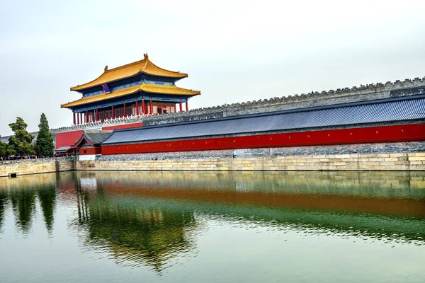 Tylna brama niebiańskiej czystości podróż Forbidden City Palace Beijing, Chiny — Zdjęcie stockowe