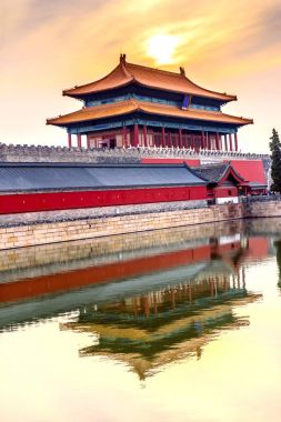Arka kapı göksel saflık Gugong City Palace Beijing Çin yasak