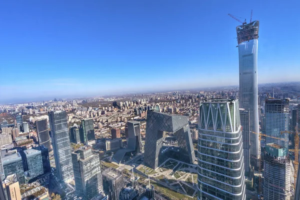 Dünya Ticaret Merkezi Z15 Towers gökdelenler Guomao District Beijing Çin — Stok fotoğraf