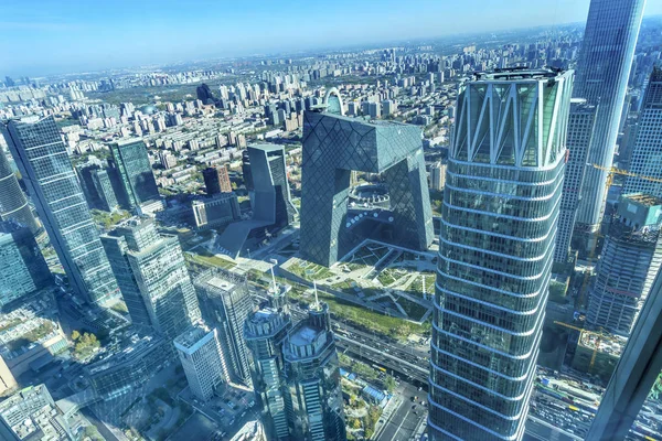 World Trade Center Z15 wieże wieżowce Guamao dzielnicy Beijing, Chiny — Zdjęcie stockowe