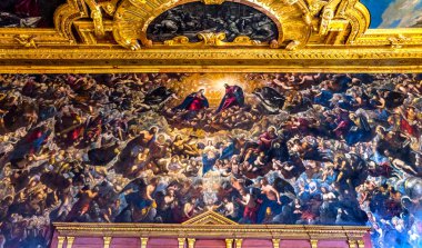 Cennet Tintorreto Grand Konseyi Palazzo Ducale Doge Sarayı Venedik İtalya