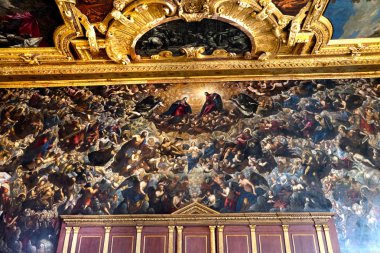 Cennet Tintorreto Grand Konseyi Palazzo Ducale Doge Sarayı Venedik İtalya
