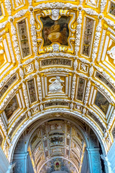 Ceiling Scala D Oro Palazzo Ducale Doge 's Palace Venice Italy — стоковое фото