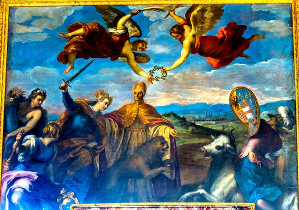 Doge Angels Painting Palazzo Ducale Doge's Palace Venice Italy — Stock Photo, Image