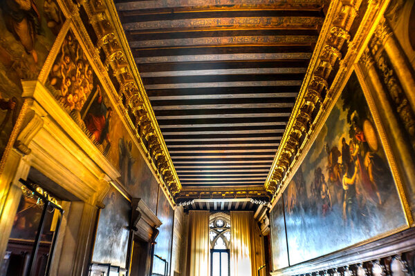 Corridor Paintings Palazzo Ducale Doge 's Palace Venice Italy
