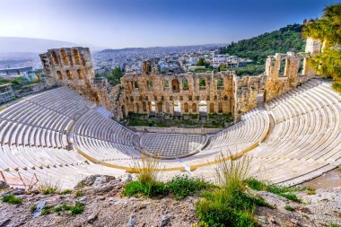 Odeon Herodes Attiacus Acropolis Atina Yunanistan
