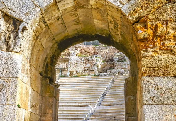 Odeon Herodes Attiacus Acropolis Atenas Grecia — Foto de Stock