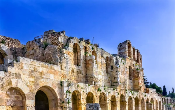 Odeon Herodes Attiacus Acropolis Athens Greece — Stock Photo, Image
