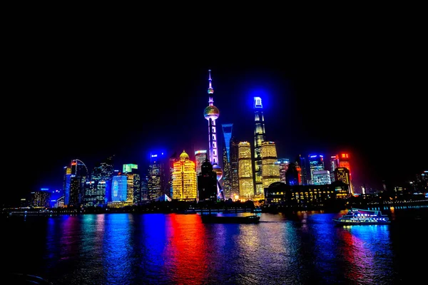 Shanghai Çin Eylül 2017 Oryantal Inci Kulesi Pudong Bund Huangpu — Stok fotoğraf