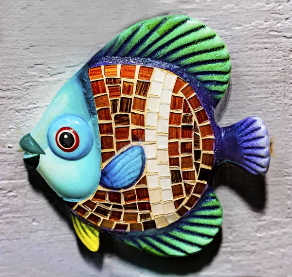 Colorful Ceramic Fish Souvenir San Antonio Texas — Stock Photo, Image