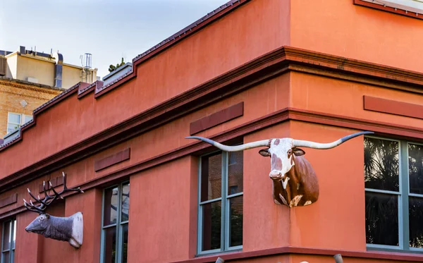 Buckhorn Saloon和San Antonio Texas餐馆 — 图库照片